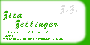 zita zellinger business card